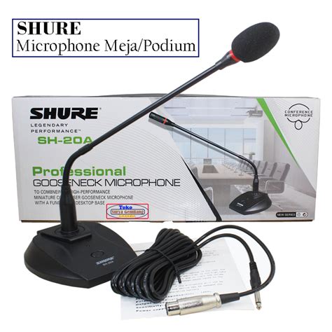 Mic Meja Shure SH 20A Microphone Condensor Mikrofon Conferent Mikropon