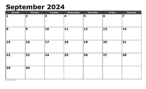 Printable September 2024 Horizontal Calendar Dorry Gertrud