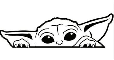 Baby Yoda Decal Car Decal Funny Decal Baby Yoda Etsy