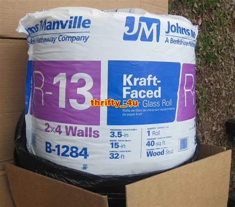 Johns Manville B R Kraft Faced Fiberglass Insulation Roll