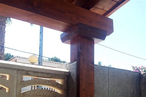 Columna De Madera A La Vista Maderas Candel
