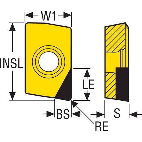 Seco Milling Insert APHT160408FR M08 PCD20 PCD Polycrystalline