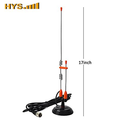 HYS Amateur Antennas Dual Band VHF 144 UHF 430MHz Magnetic Base Mobile