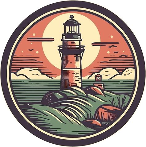 Premium Vector Vector Nautical Lighthouse Sea Navigation