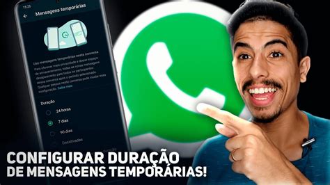 Como Configurar A Dura O De Mensagens Tempor Rias No Whatsapp Nova