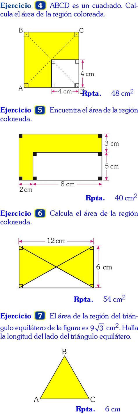 Ejercicios De Areas Y Perimetros Pdf