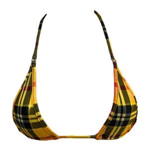 Clueless Yellow Plaid Nano Bikini Bottom Micro Gigi
