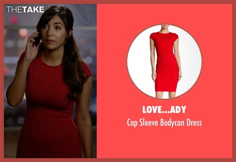 Cece Parekhs Red Loveady Cap Sleeve Bodycon Dress From New Girl Season 5 Episode 12 Thetake