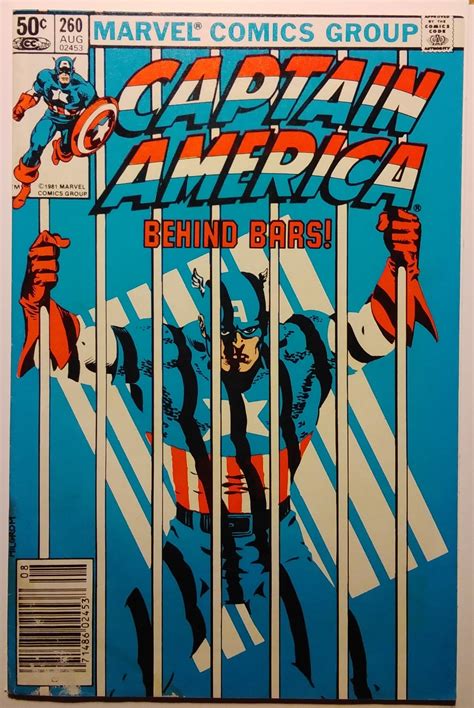 Captain America 260 Newsstand Edition 1981 Comic Books Bronze