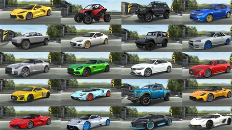 Extreme Car Driving Simulator All Car Names All Cars By