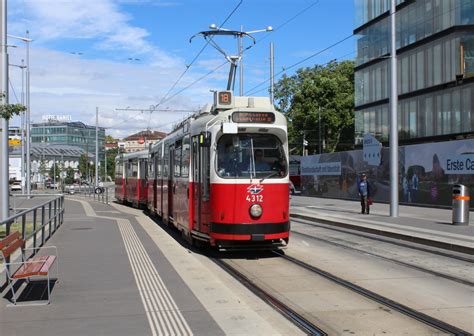 Wien Wiener Linien SL 18 E2 4312 Hst Quartier Belvedere früher