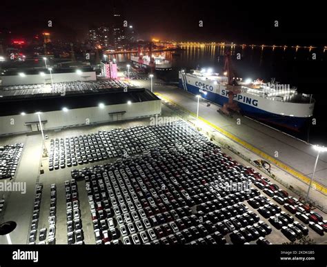 LIANYUNGANG, CHINA - NOVEMBER 7, 2022 - Aerial photo shows large ...