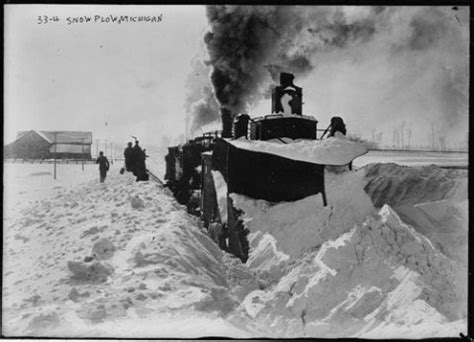 Snow plow in field in Michigan | Michigan in Pictures