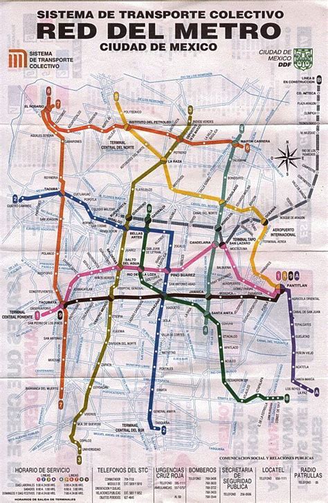 Mexico City Subway Map Better Transit Than Any North American City