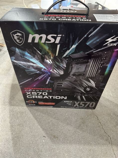 Msi Prestige X570 Creation Amd Am4 Eatx Ddr4 Motherboard Ebay