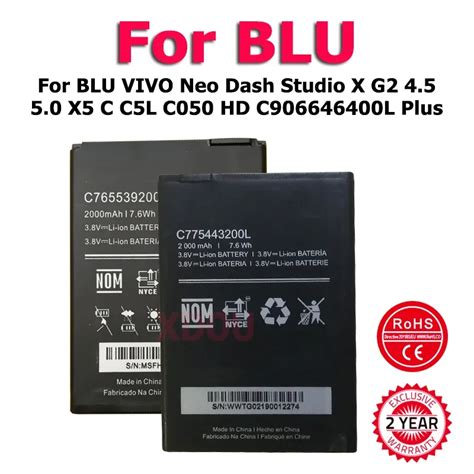 Xdou C L C T C P Battery For Blu Vivo Neo Dash