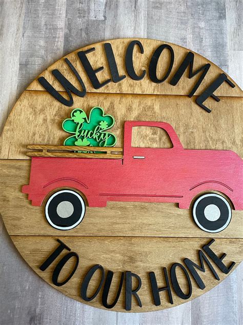 Vintage Truck Interchangeable Welcome Sign Etsy