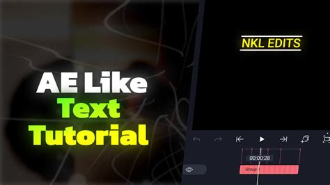 Ae Like Text Tutorial Alightmotion Tutorial NKL EDITS YouTube