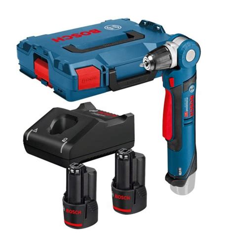 Bosch GWB 12V 10 Professional Angle Drill Driver Inc 2x 2 0Ah Batts In