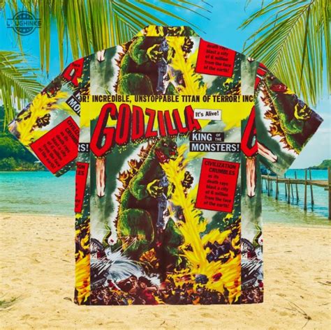 Godzilla Hawaiian Shirt Godzilla Shirt And Shorts Toho Godzilla