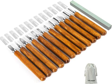 14 Pcs Wood Carving Tools Sk2 Carbon Steel Sculpting Knife