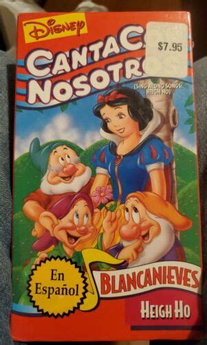 Canta Con Nosotros Disneys Sing Along Songs Heigh Ho Vhs Spanish Sealed