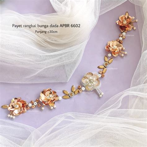 Jual Payet Rangkai Bunga 3d Apbr Apl Kompilasi Rose Gold Milo Cokelat