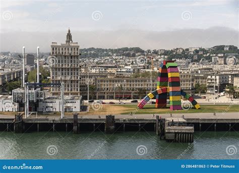 waterfront properties   port town  le havre france editorial