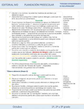 Planeación de preescolar híbrida octubre ciclo 2021 2022 by Editorial MD