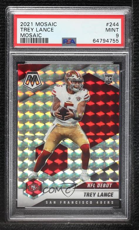 Panini Mosaic Nfl Debut Mosaic Prizm Trey Lance Rc For