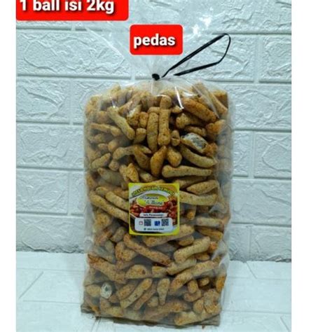 Jual Stick Basreng Cikruh Pedas Si Tileung 1 Ball Isi 2kg Cemilan Khas