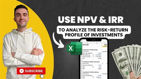 Calculating Npv And Irr In Excel A Step By Step Tutorial Youtube