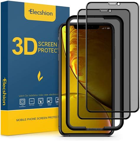 (2-Pack) Privacy Screen Protector Full-Coverage)(6.1 '')(Case Friendly) - Screen Protectors