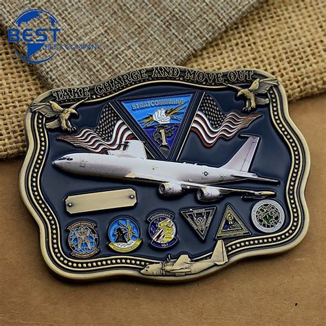 Customized Metal Crafts D Logo Soft Enamel Challenge Coin Military Air