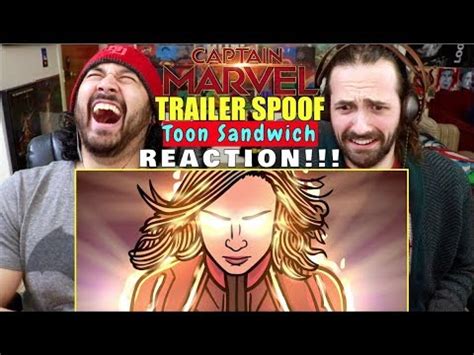 Captain Marvel Trailer Spoof Toon Sandwich Reaction Youtube