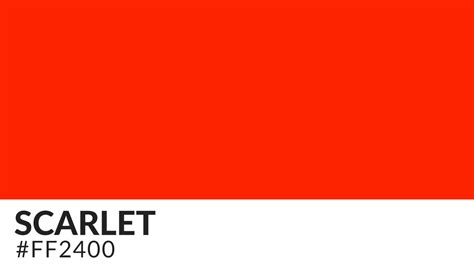 From Passion to Power: Exploring the Essence of Scarlet Color | HipFonts