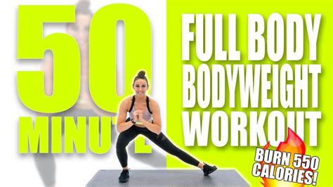 50 Minute Full Body Bodyweight Workout 🔥burn 550 Calories 🔥sydney