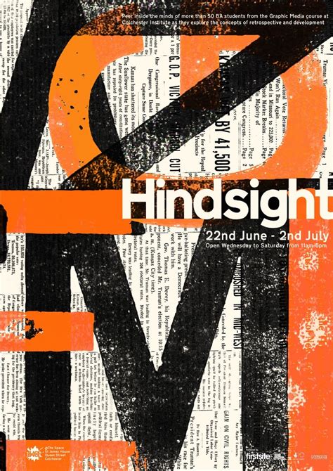 天使殺手 Hindsight Graphic Design Posters Graphic Design Typography