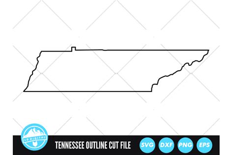 Tennessee Svg Tennessee Outline Usa States Cut File By Ld Digital