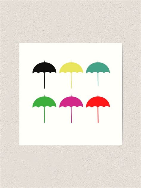 The Umbrella Academy Icons Logo Art Print For Sale By Auarawr Redbubble