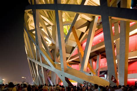 Chinas Iconic Birds Nest The National Stadium By Herzog And De Meuron