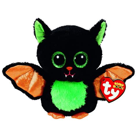 Ty Beanie Boos Halloween Beastie The Black Bat Glitter Eyes Small 6