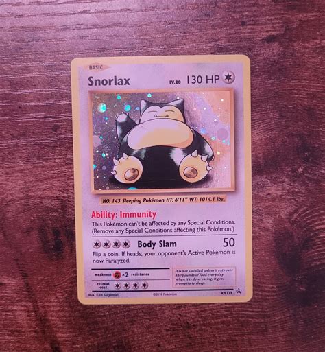 Snorlax XY179 Pokémon TCG XY Black Star Promos Ultra Rare Holo Never