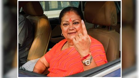 Ls Polls Vasundhara Raje Casts Her Vote In Jhalawar Says Pm Modi Will Win Lok Sabha