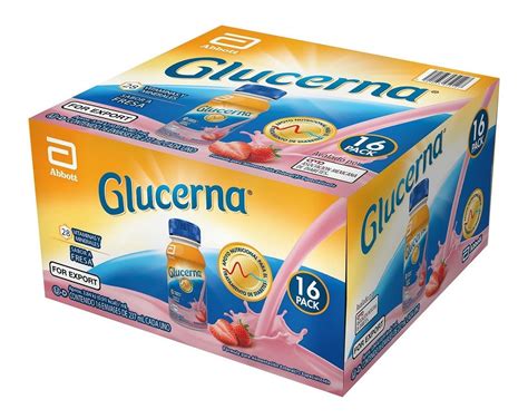 Caja De Glucerna Sabor Fresa Piezas De Ml C U Merco