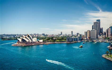 Download wallpapers Sydney Harbour, 4k, Sydney Opera, cityscapes ...