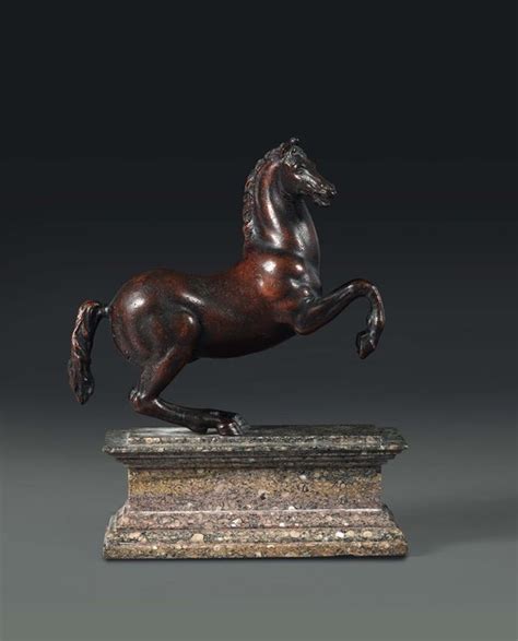 Cavallo Rampante In Bronzo Fuso E Cesellato Venezia Inizio Del XVI