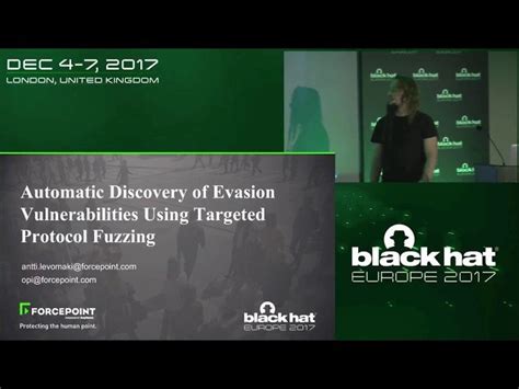 Black Hat Talk Automatic Discovery Of Evasion Vulnerabilities Using