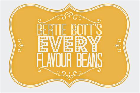 Free Printable Bertie Botts Every Flavor Beans Label Printable