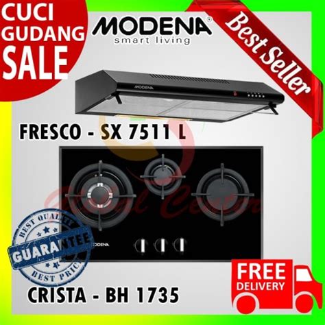 Jual Paket Hemat Kompor Tanam BH 1735 Dan Cooker Hood SX 7511 L